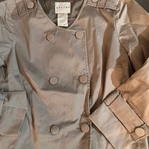 Celine Women's Light Gray Trench Coat